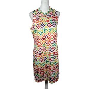 NEW! Tango Mango Women Multicolor Dress Sleeveless Size Large